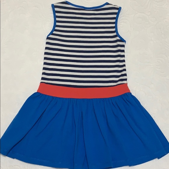 Mini Boden Striped Knit Dress Girls 4/5 - Picture 4 of 6